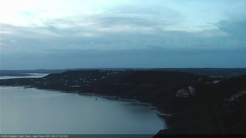Lake Travis webcam, August 17, 2017 7:25 PM CT