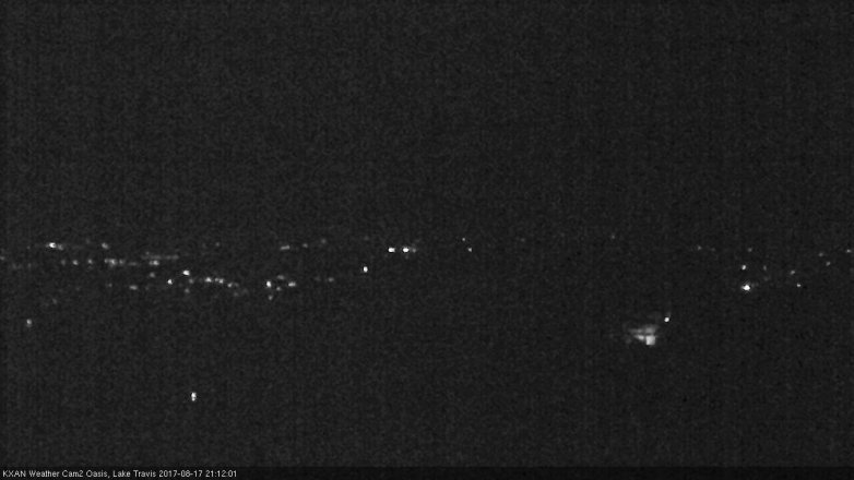 Lake Travis webcam, August 17, 2017 8:40 PM CT