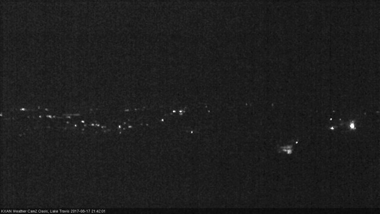 Lake Travis webcam, August 17, 2017 8:50 PM CT