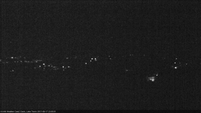 Lake Travis webcam, August 17, 2017 10:05 PM CT