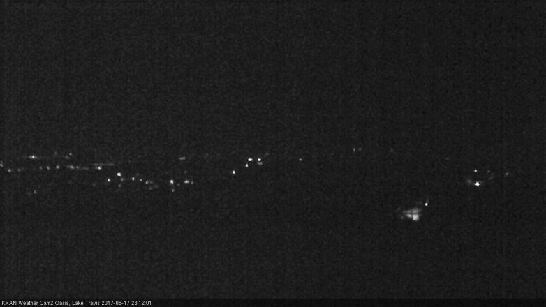 Lake Travis webcam, August 17, 2017 10:20 PM CT