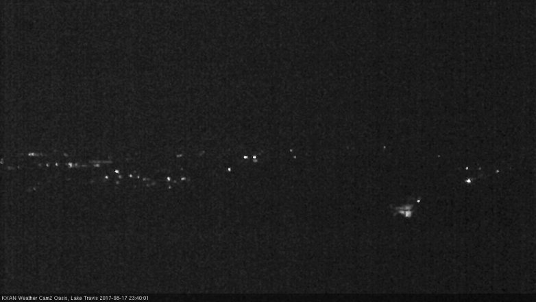 Lake Travis webcam, August 17, 2017 11:00 PM CT