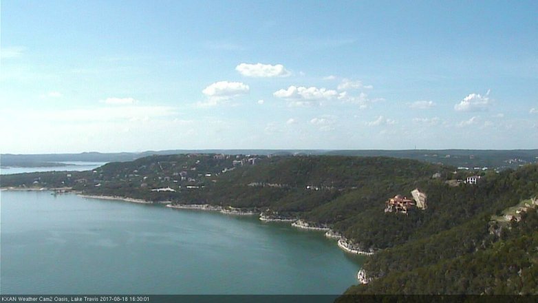 Lake Travis webcam, August 18, 2017 3:50 PM CT