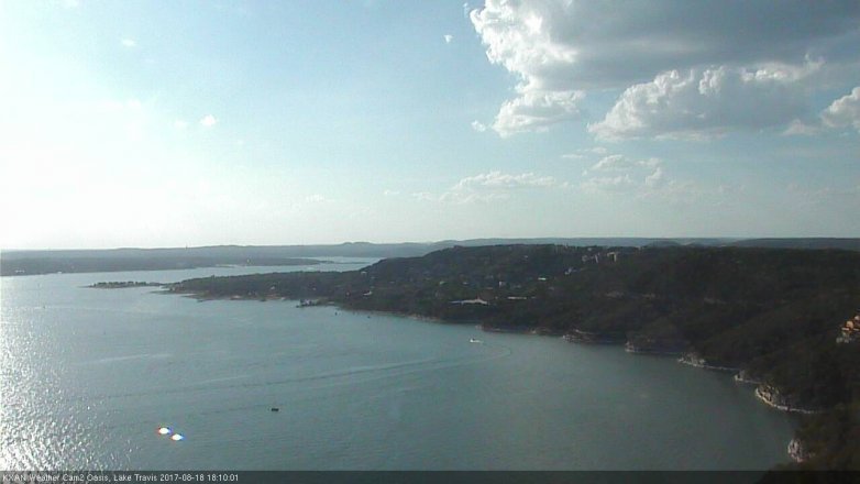 Lake Travis webcam, August 18, 2017 5:15 PM CT