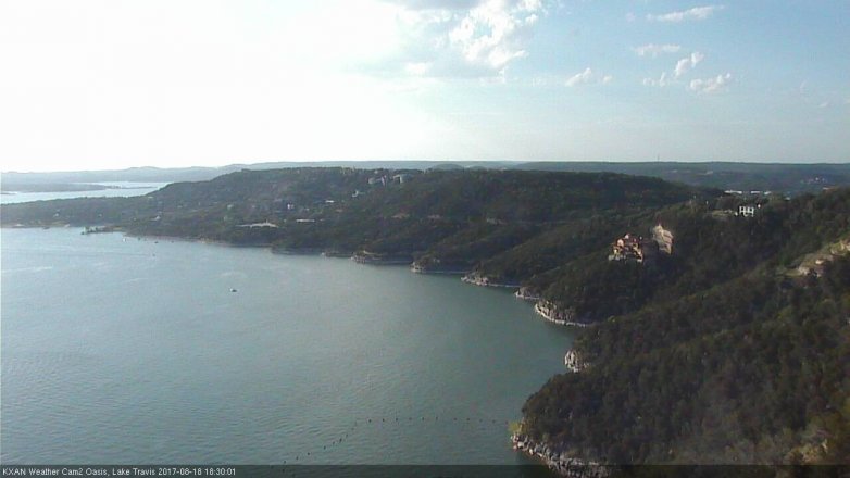 Lake Travis webcam, August 18, 2017 5:35 PM CT