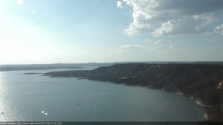Lake Travis webcam, August 18, 2017 5:40 PM CT