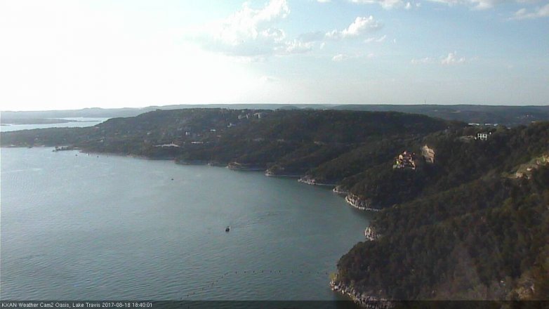 Lake Travis webcam, August 18, 2017 5:50 PM CT