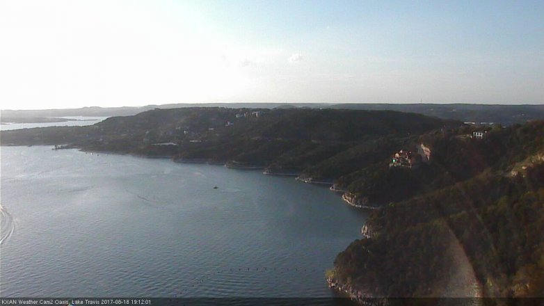 Lake Travis webcam, August 18, 2017 6:20 PM CT