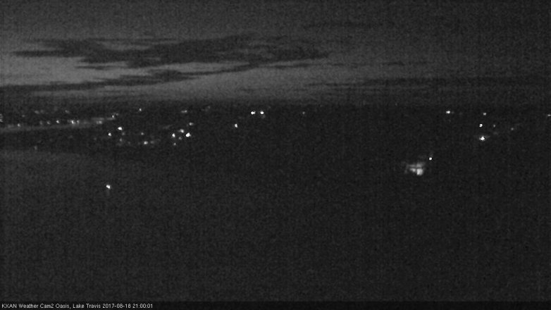 Lake Travis webcam, August 18, 2017 8:20 PM CT