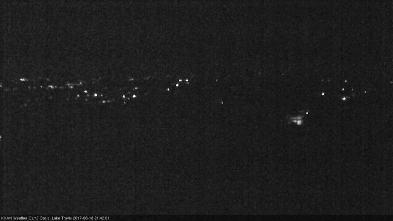 Lake Travis webcam, August 18, 2017 9:10 PM CT