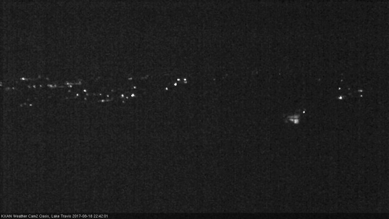 Lake Travis webcam, August 18, 2017 9:55 PM CT
