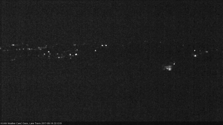 Lake Travis webcam, August 18, 2017 10:20 PM CT