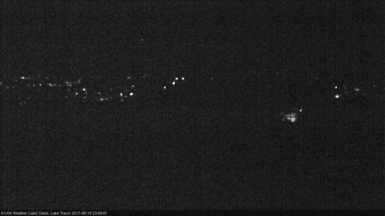 Lake Travis webcam, August 18, 2017 10:25 PM CT