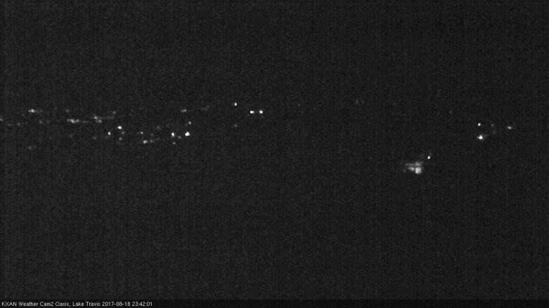 Lake Travis webcam, August 18, 2017 10:50 PM CT