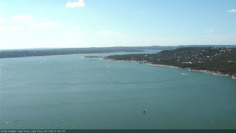 Lake Travis webcam, August 19, 2017 3:30 PM CT