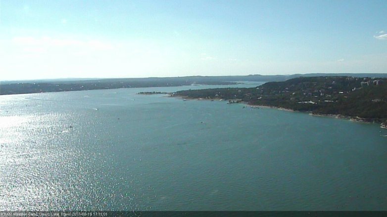 Lake Travis webcam, August 19, 2017 4:25 PM CT