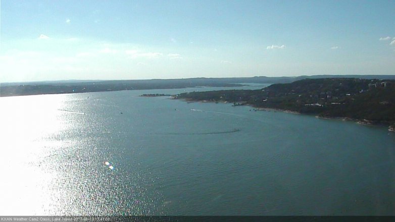 Lake Travis webcam, August 19, 2017 5:00 PM CT
