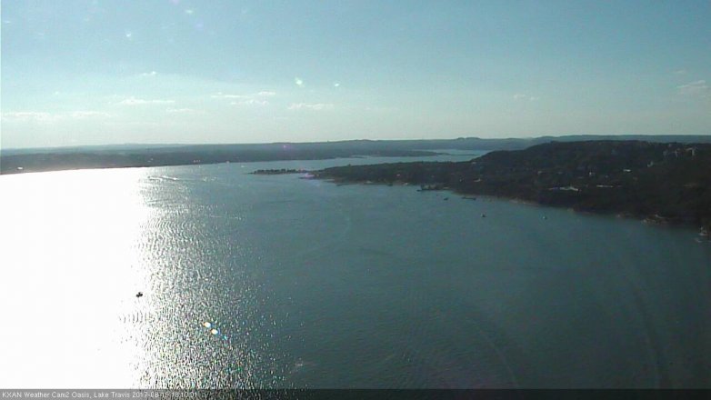 Lake Travis webcam, August 19, 2017 5:15 PM CT