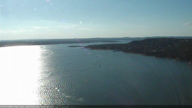Lake Travis webcam, August 19, 2017 5:20 PM CT