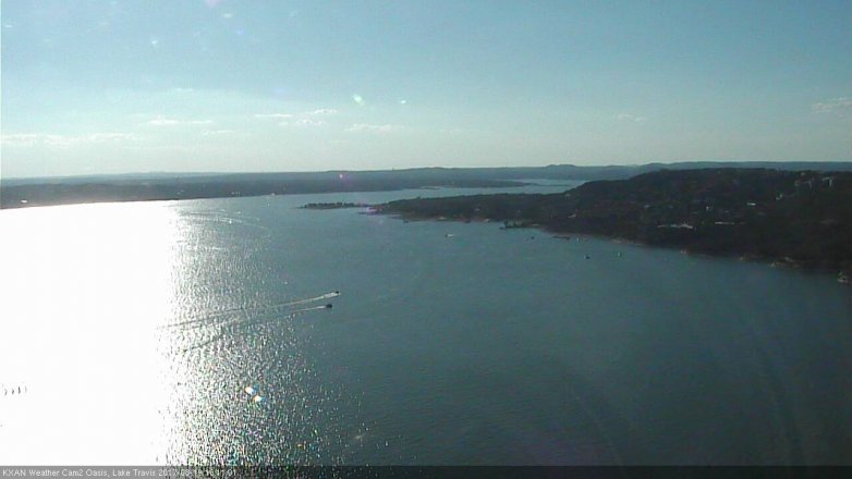 Lake Travis webcam, August 19, 2017 5:35 PM CT