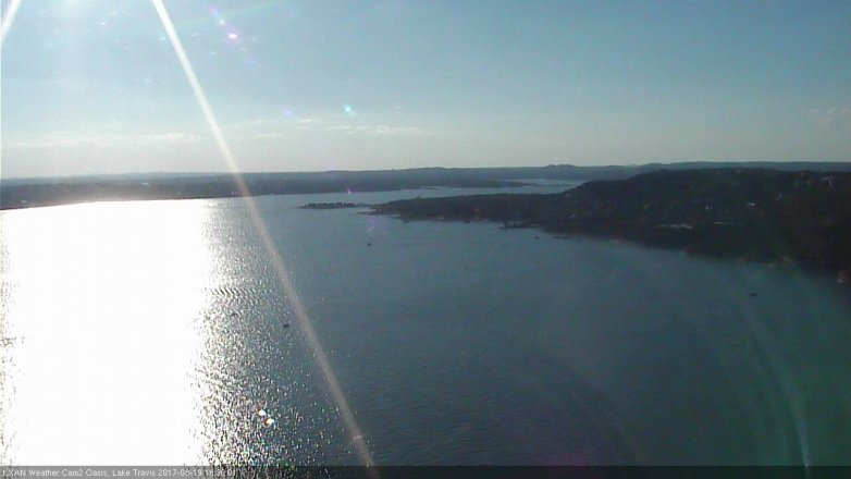 Lake Travis webcam, August 19, 2017 5:45 PM CT