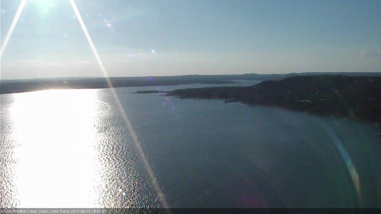Lake Travis webcam, August 19, 2017 6:00 PM CT