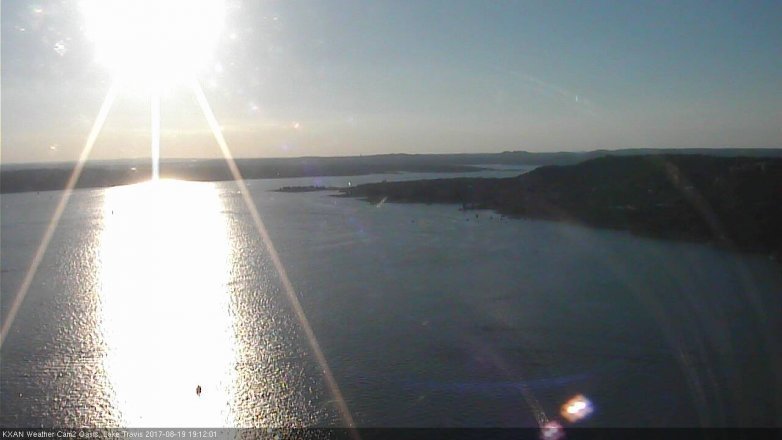 Lake Travis webcam, August 19, 2017 6:20 PM CT
