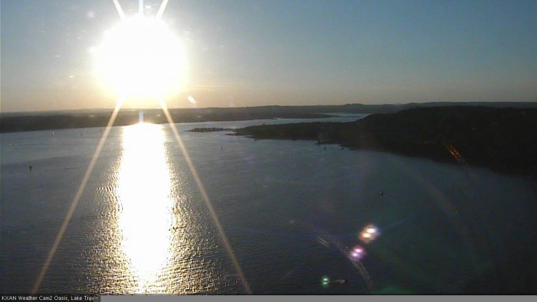 Lake Travis webcam, August 19, 2017 7:00 PM CT