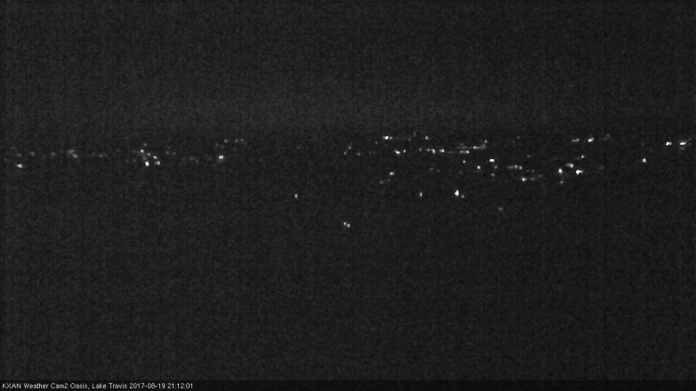 Lake Travis webcam, August 19, 2017 8:30 PM CT