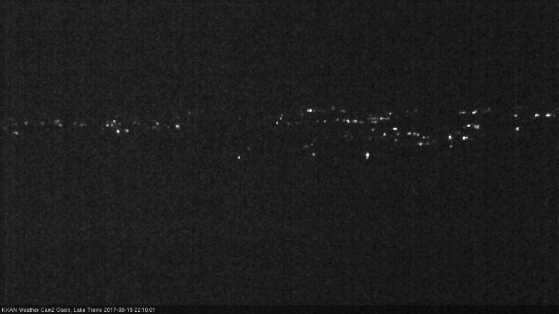 Lake Travis webcam, August 19, 2017 9:20 PM CT