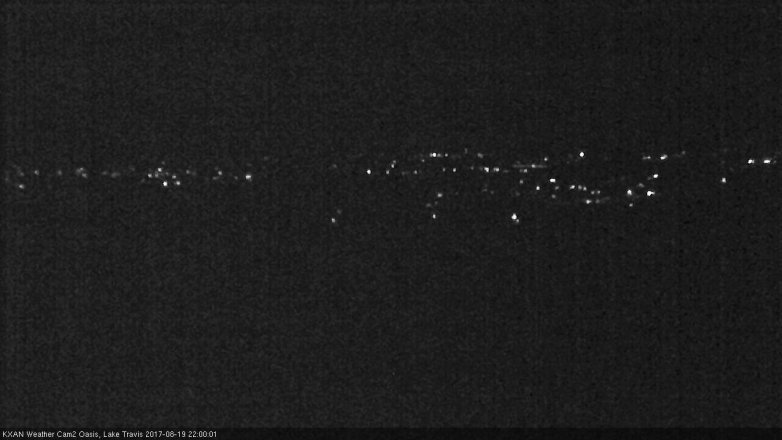Lake Travis webcam, August 19, 2017 9:25 PM CT