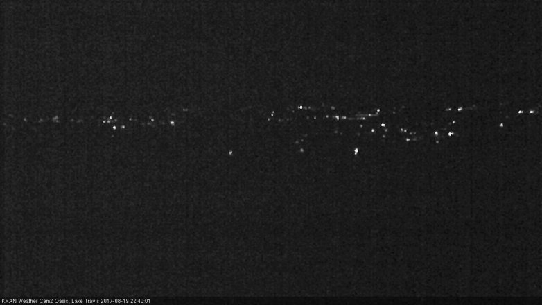Lake Travis webcam, August 19, 2017 9:45 PM CT