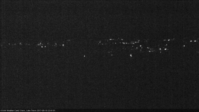 Lake Travis webcam, August 19, 2017 9:50 PM CT