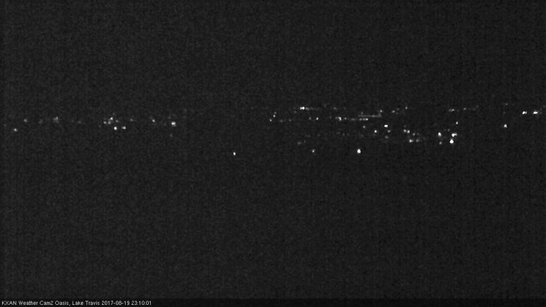 Lake Travis webcam, August 19, 2017 10:15 PM CT