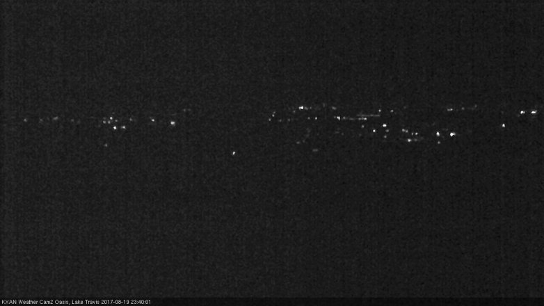Lake Travis webcam, August 19, 2017 10:45 PM CT