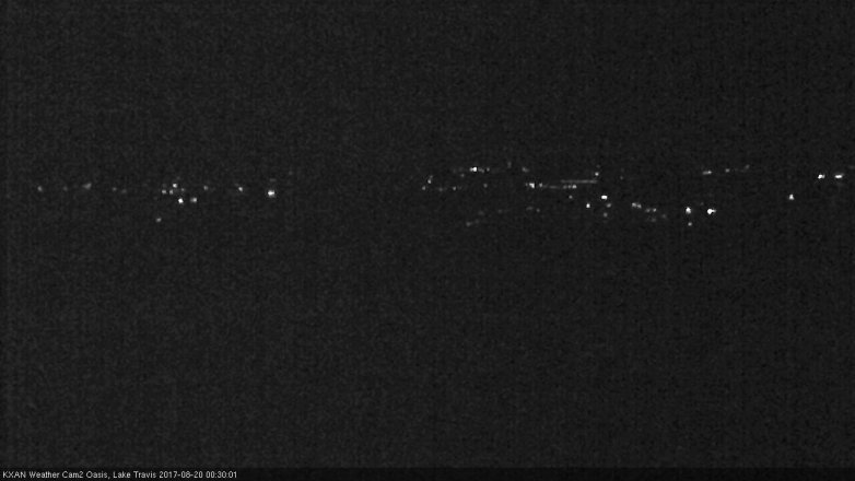 Lake Travis webcam, August 19, 2017 11:55 PM CT