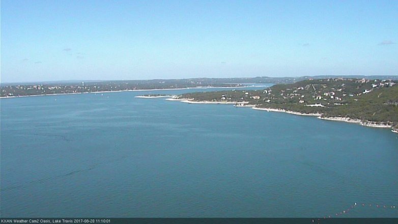 Lake Travis webcam, August 20, 2017 10:20 AM CT