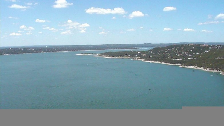 Lake Travis webcam, August 20, 2017 1:10 PM CT
