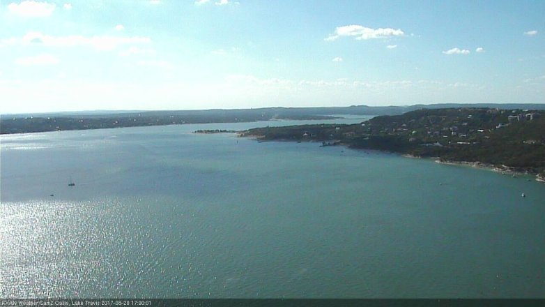 Lake Travis webcam, August 20, 2017 4:10 PM CT