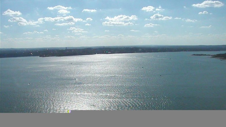 Lake Travis webcam, August 20, 2017 4:15 PM CT