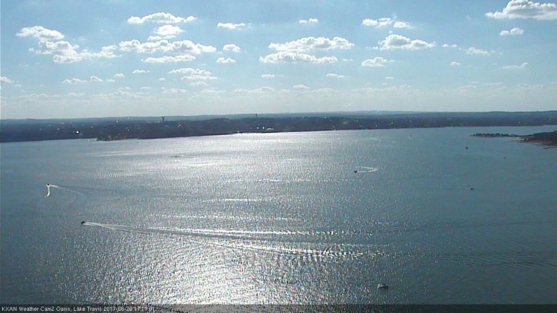 Lake Travis webcam, August 20, 2017 4:20 PM CT