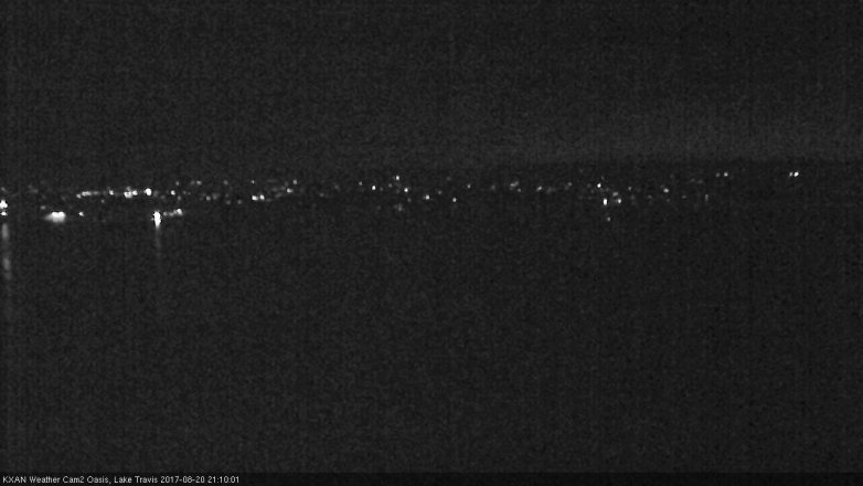 Lake Travis webcam, August 20, 2017 8:20 PM CT