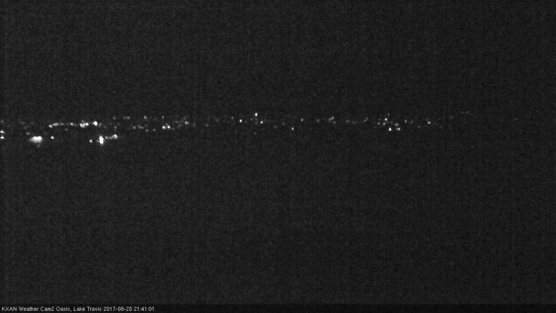 Lake Travis webcam, August 20, 2017 9:10 PM CT