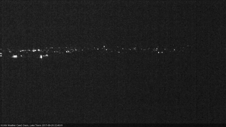 Lake Travis webcam, August 20, 2017 10:05 PM CT