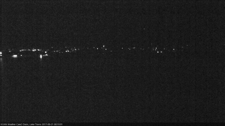 Lake Travis webcam, August 20, 2017 11:20 PM CT