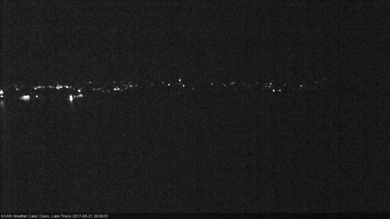 Lake Travis webcam, August 20, 2017 11:30 PM CT