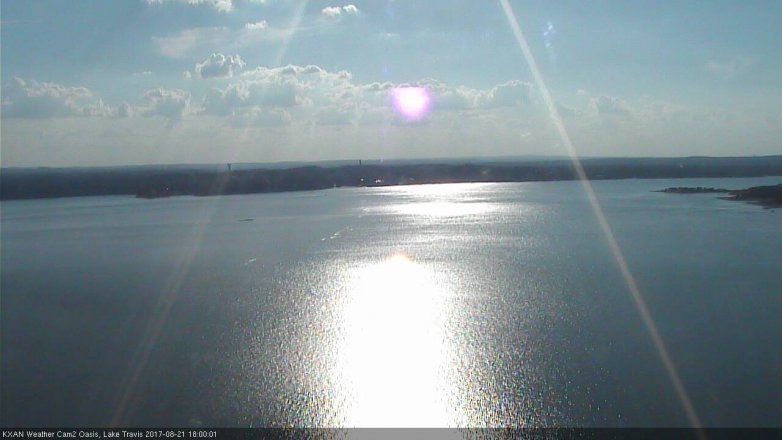 Lake Travis webcam, August 21, 2017 5:20 PM CT