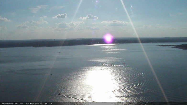 Lake Travis webcam, August 21, 2017 5:30 PM CT