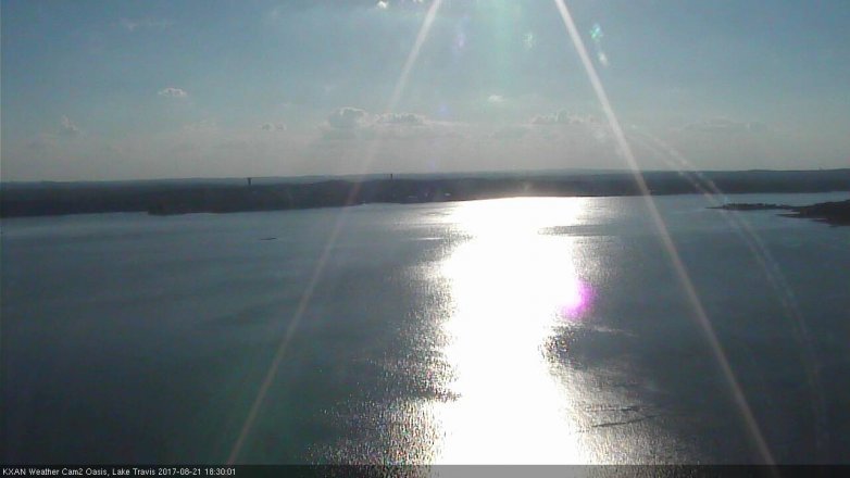 Lake Travis webcam, August 21, 2017 5:35 PM CT