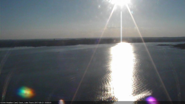 Lake Travis webcam, August 21, 2017 6:30 PM CT